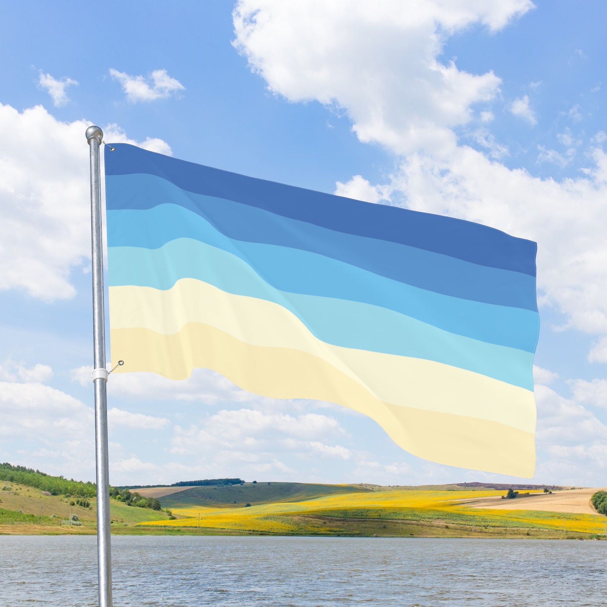 Uranic Double-Sided Pride Flag with Grommets