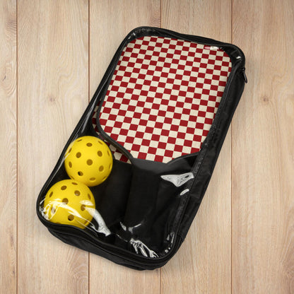 Red Checkered Pickleball Paddles