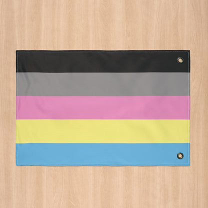 Polygender Double-Sided Pride Flag with Grommets