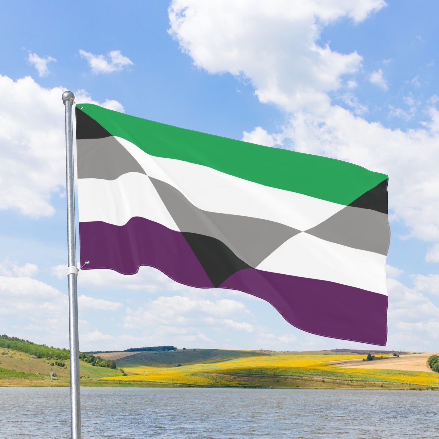 Aegorose Pride Flag with Grommets