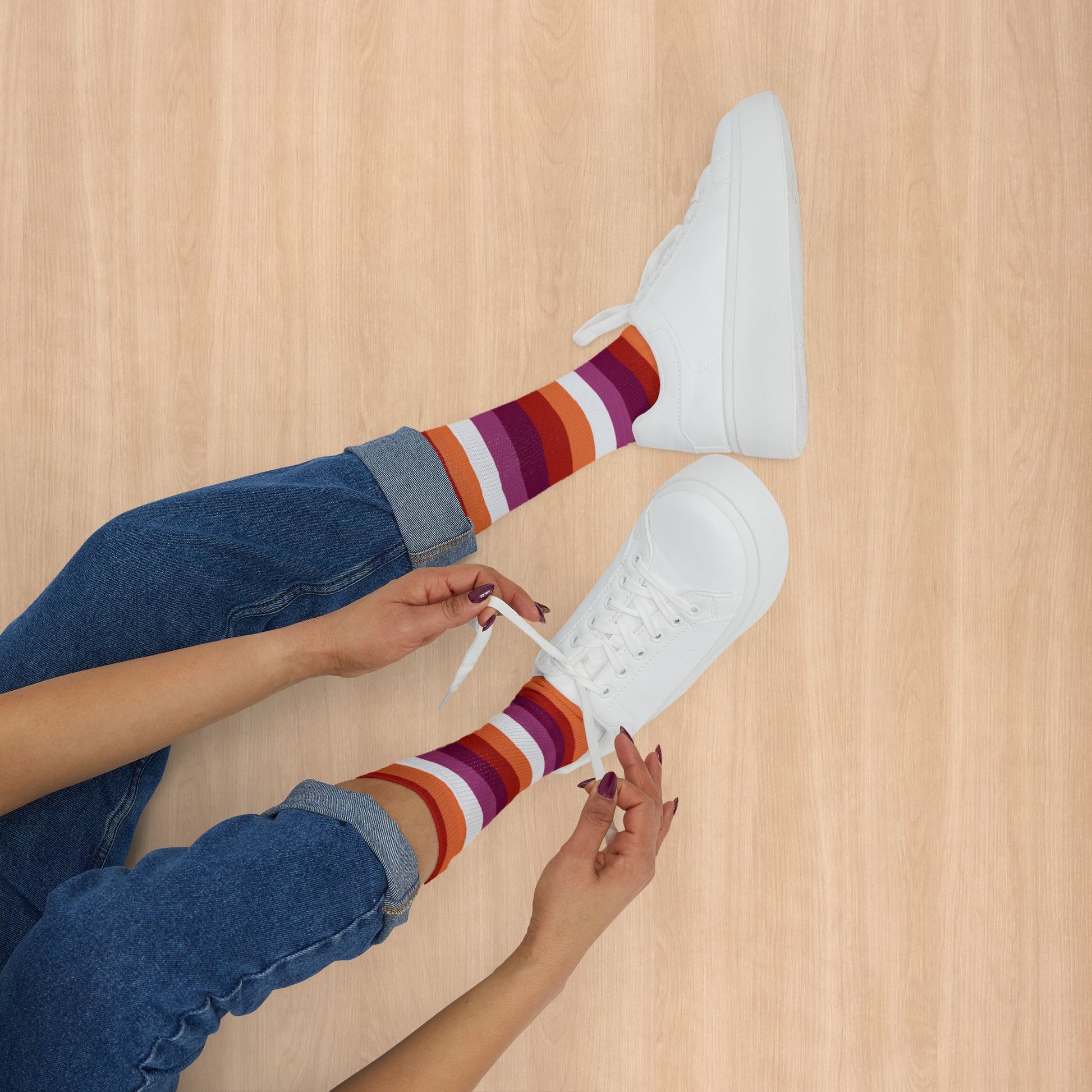 Lesbian Pride Socks
