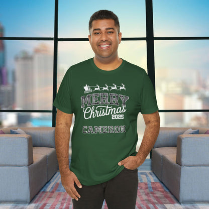 Evergreen Custom Ohio Christmas Plaid Tee or Pajama Top