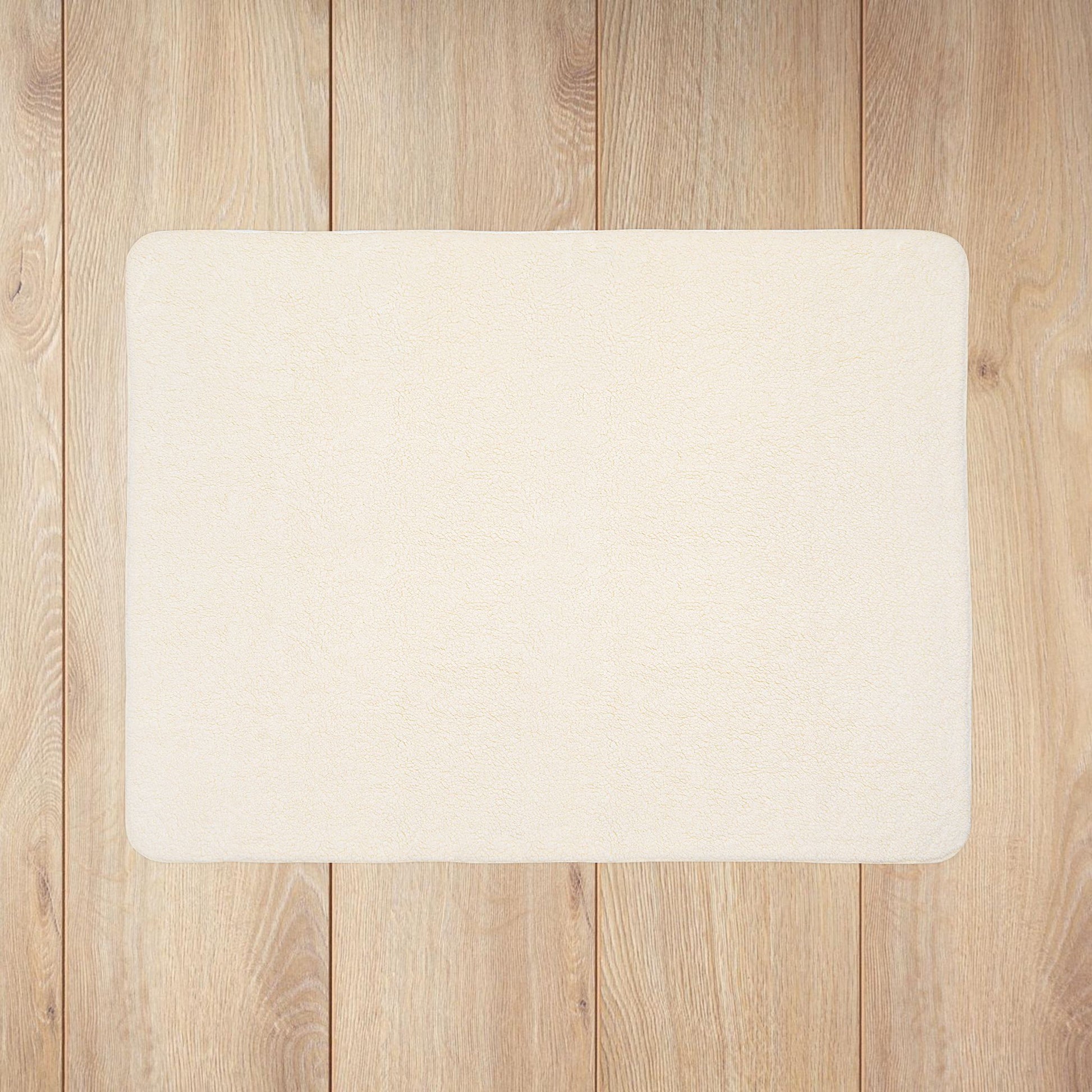 Mardi Gras Green Plaid Fleece Sherpa Blanket