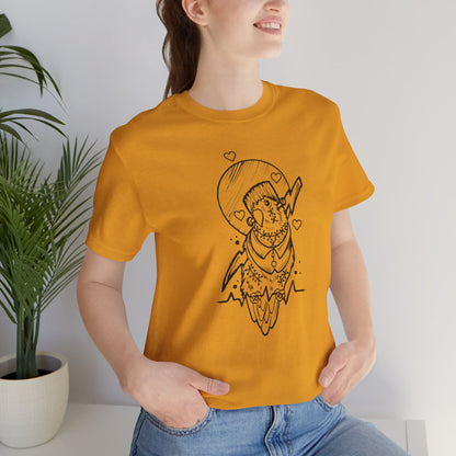 Frankenstein Lovebird, Line Art Tee