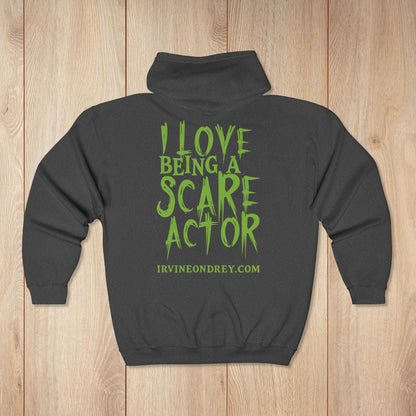I Love Being a Scare Actor Personalized Zip Hoodie • Irvine Ondrey Engineering