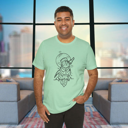 Frankenstein Lovebird, Line Art Tee