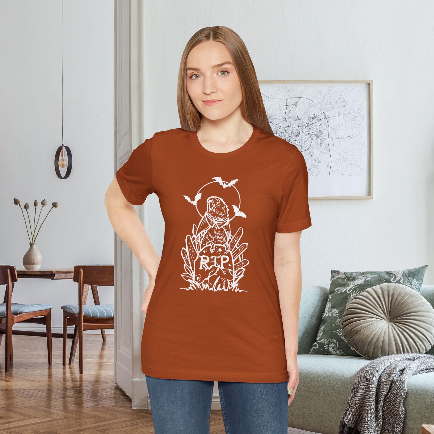 Vampire Lovebird, Line Art Tee