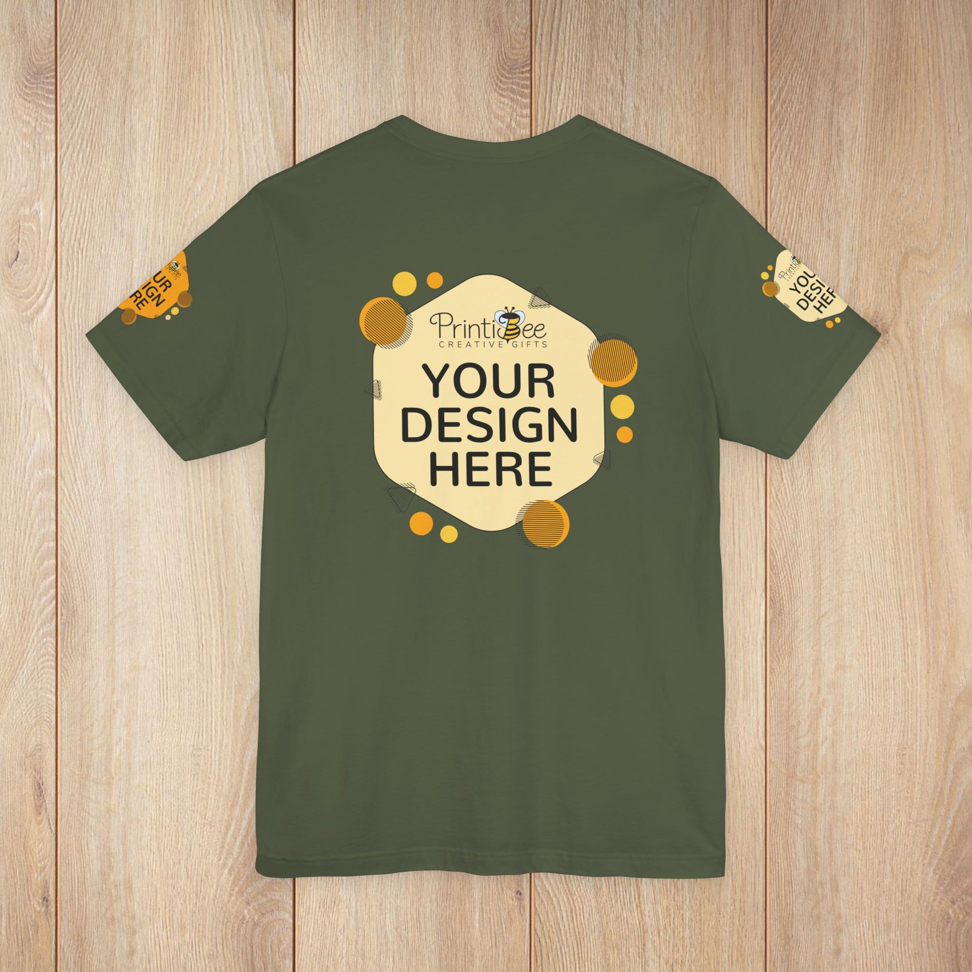 Custom Green Hues Tees for BELLA+CANVAS® 3001