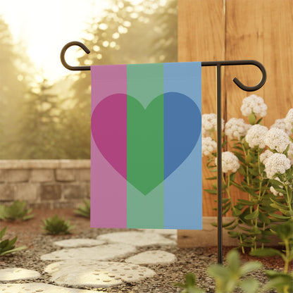 Polyromantic Garden Flag Banner