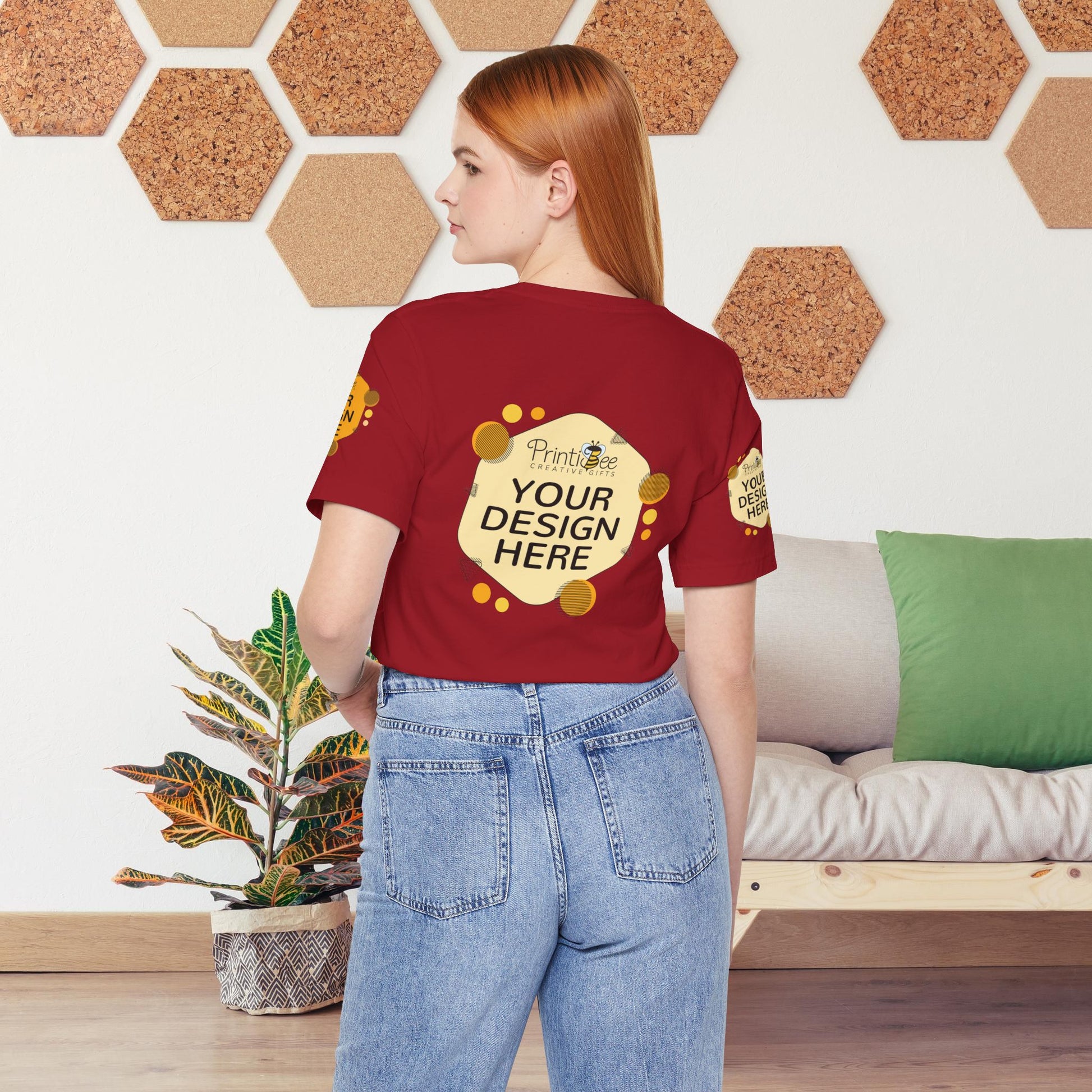 Custom Reds, Browns & Cream Tees for BELLA+CANVAS® 3001