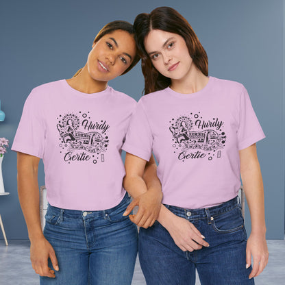 Hurdy Gertie Tee, Frenchton Dog Line Art Shirt