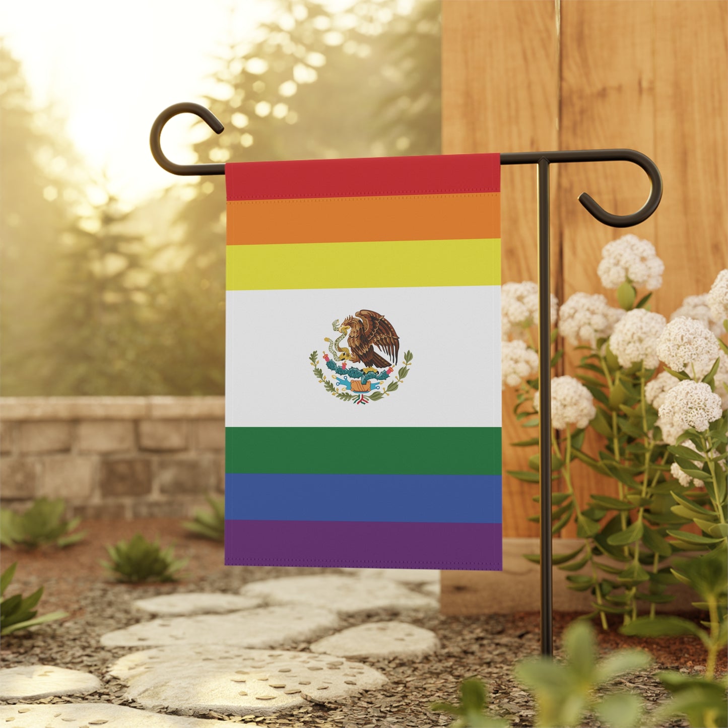 Mexico Rainbow Garden Flag Banner