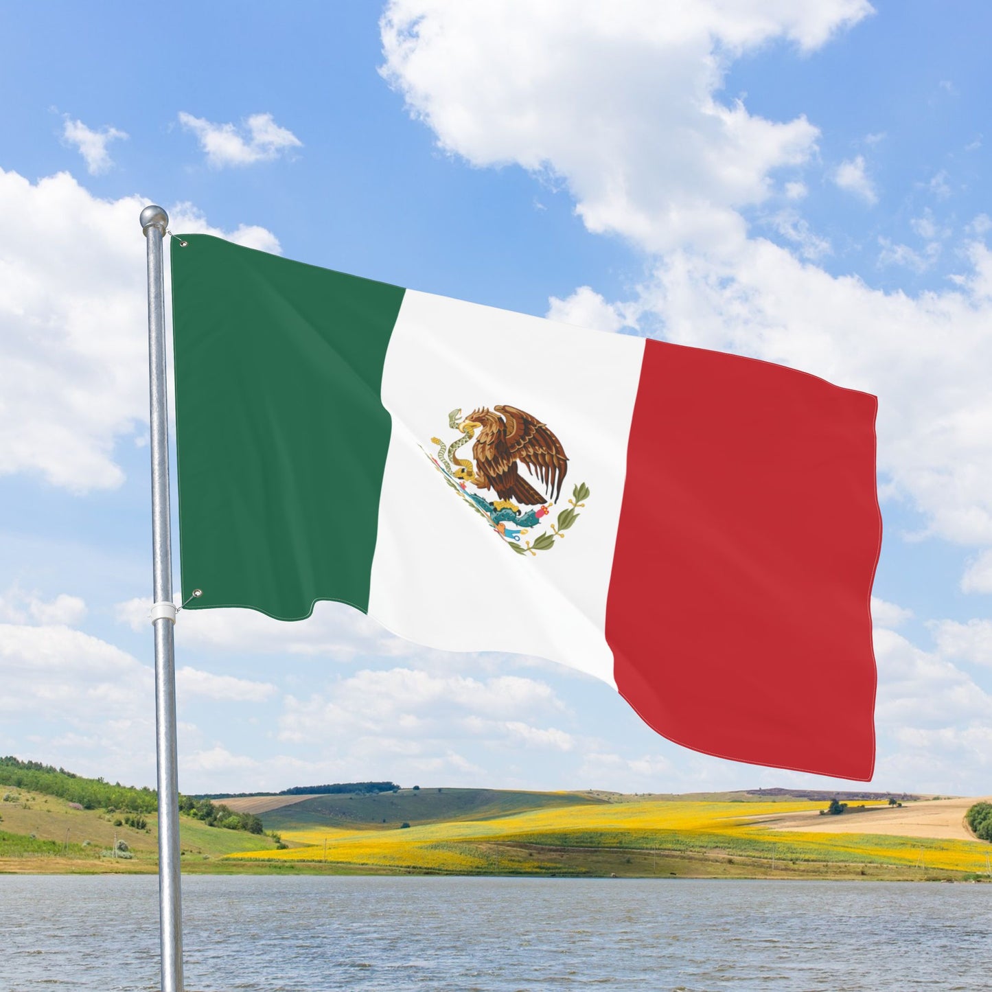 Mexico Flag with Grommets