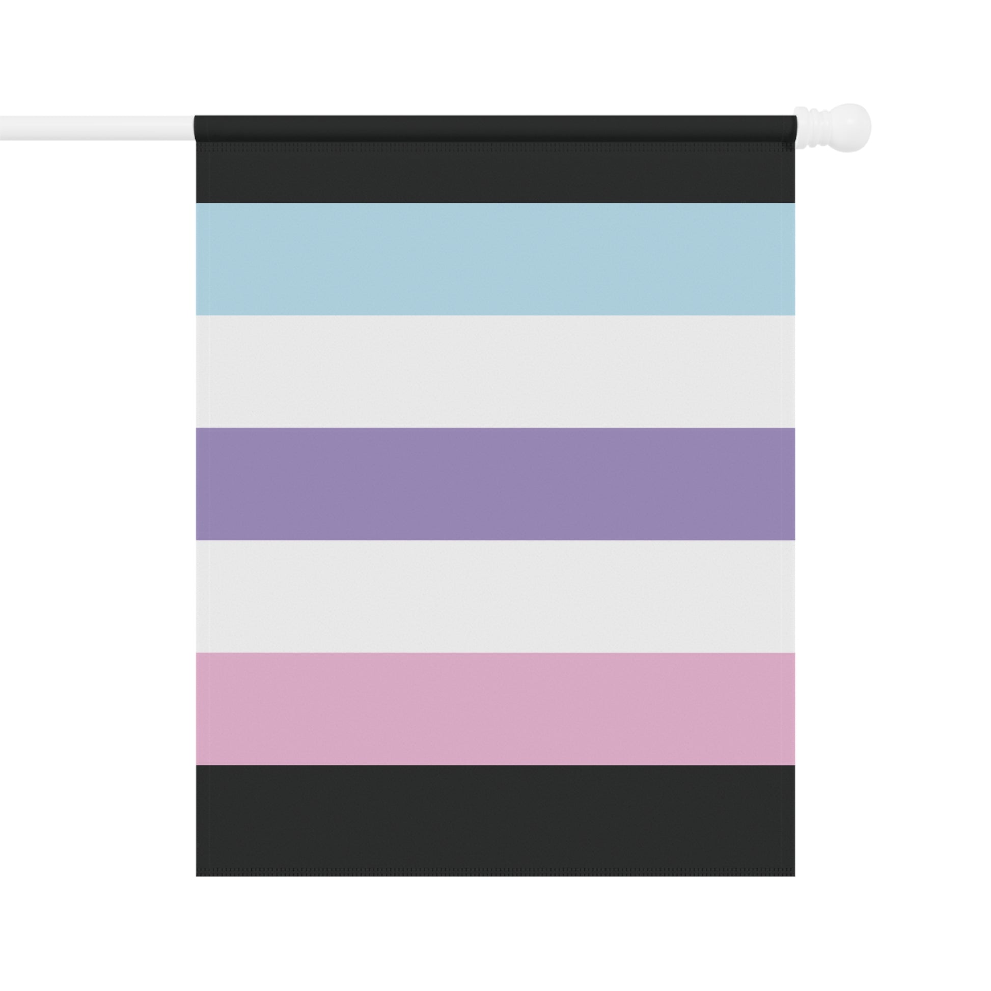 Androgyne Pride Pastel Garden Flag Banner