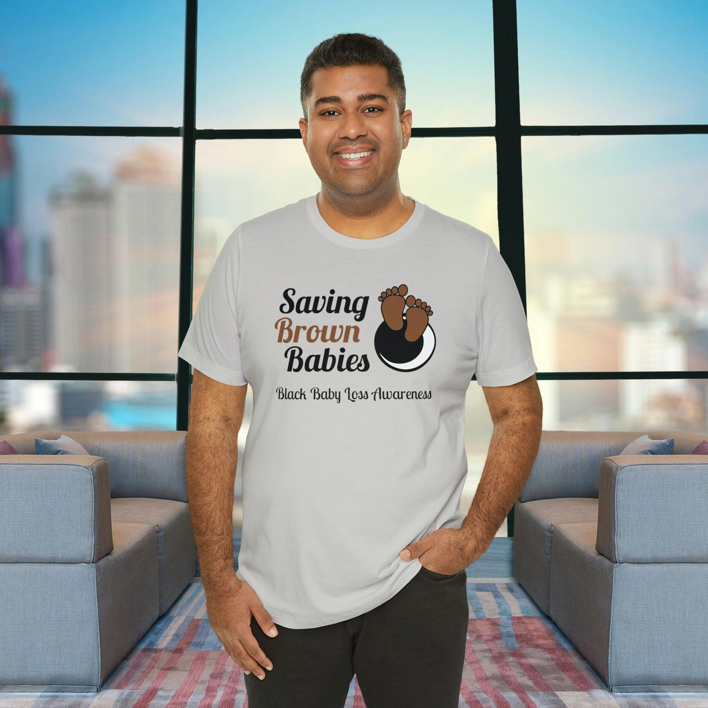 Quietly United in Loss Together Non-Profit / Saving Brown Babies Charity Tee, Pregnancy & Infant Loss Awareness