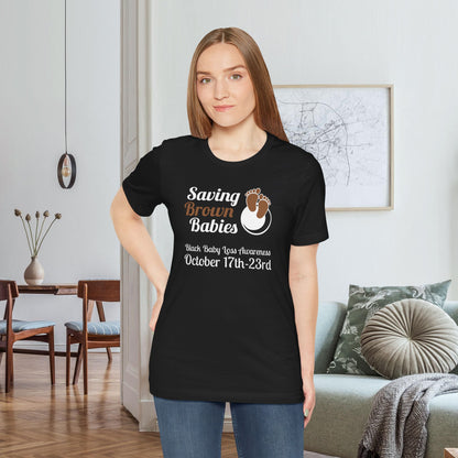 Quietly United in Loss Together Non-Profit / Saving Brown Babies Charity Tee, Pregnancy & Infant Loss Awareness