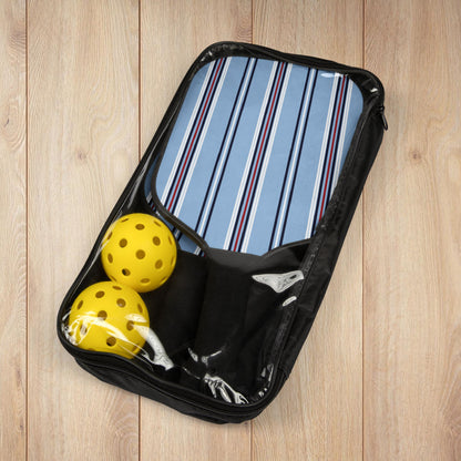 Blue Nautical Striped Pickleball Paddles