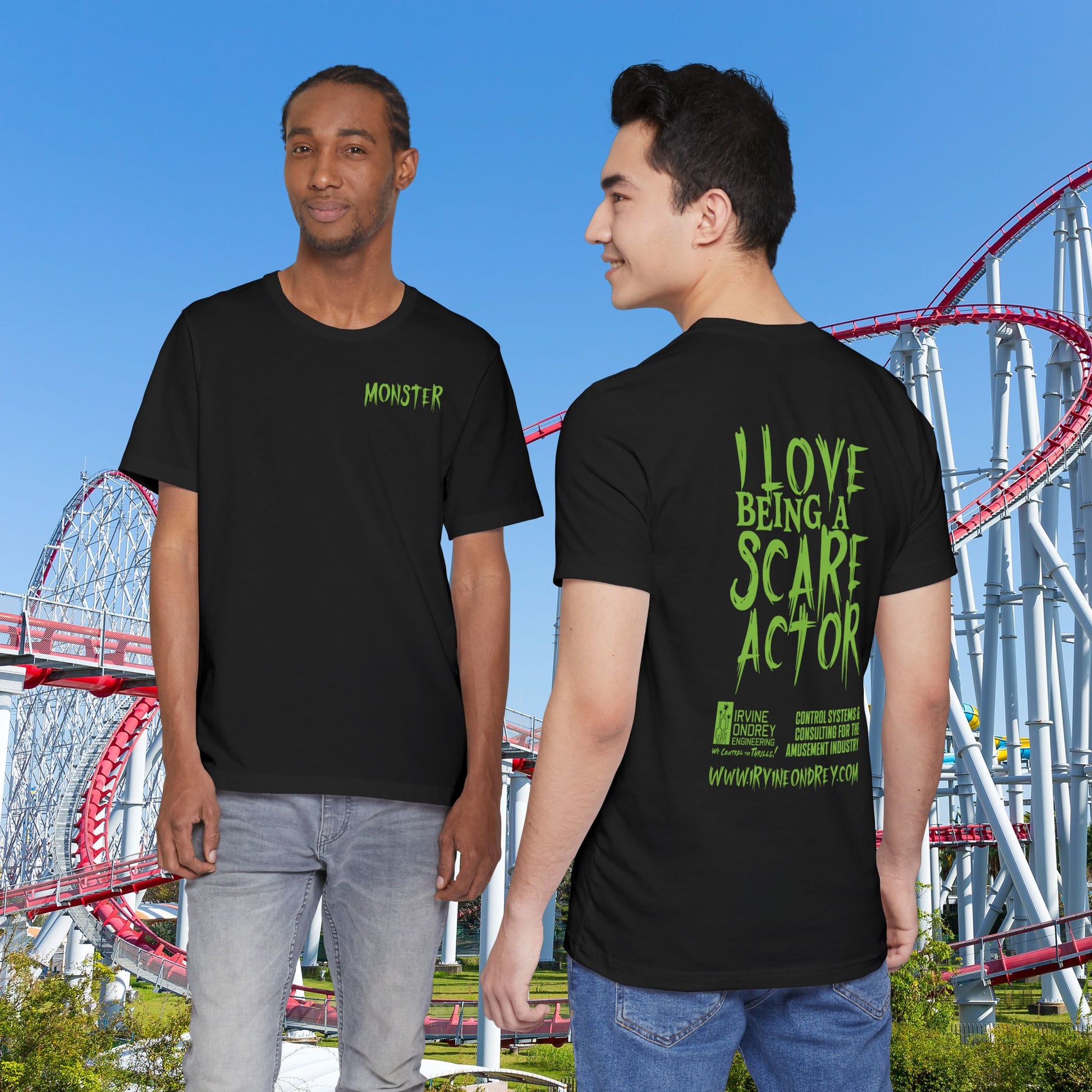 Black I Love Being a Scare Actor Personalized Tee • Irvine Ondrey Engineering