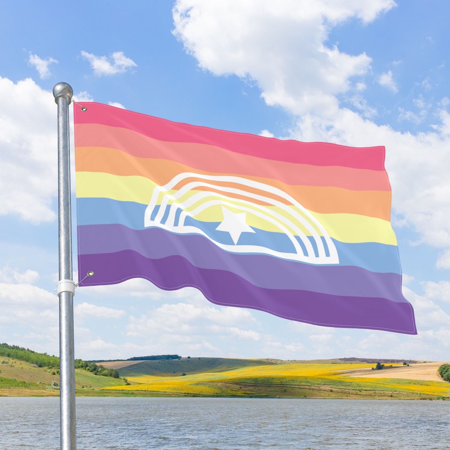 Xenogender Pride Flag with Grommets