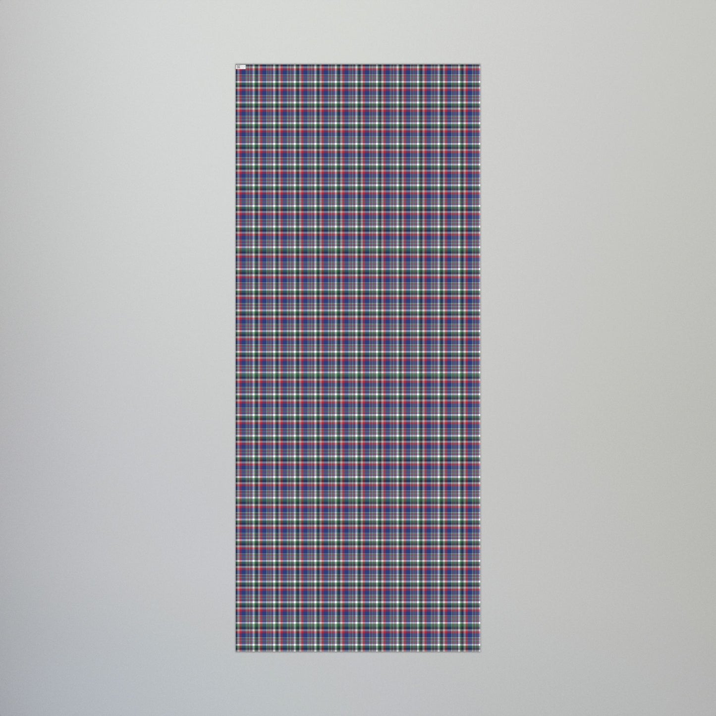 Christmas Blue & Red Buffalo NY Plaid Gift Wrapping Paper Roll