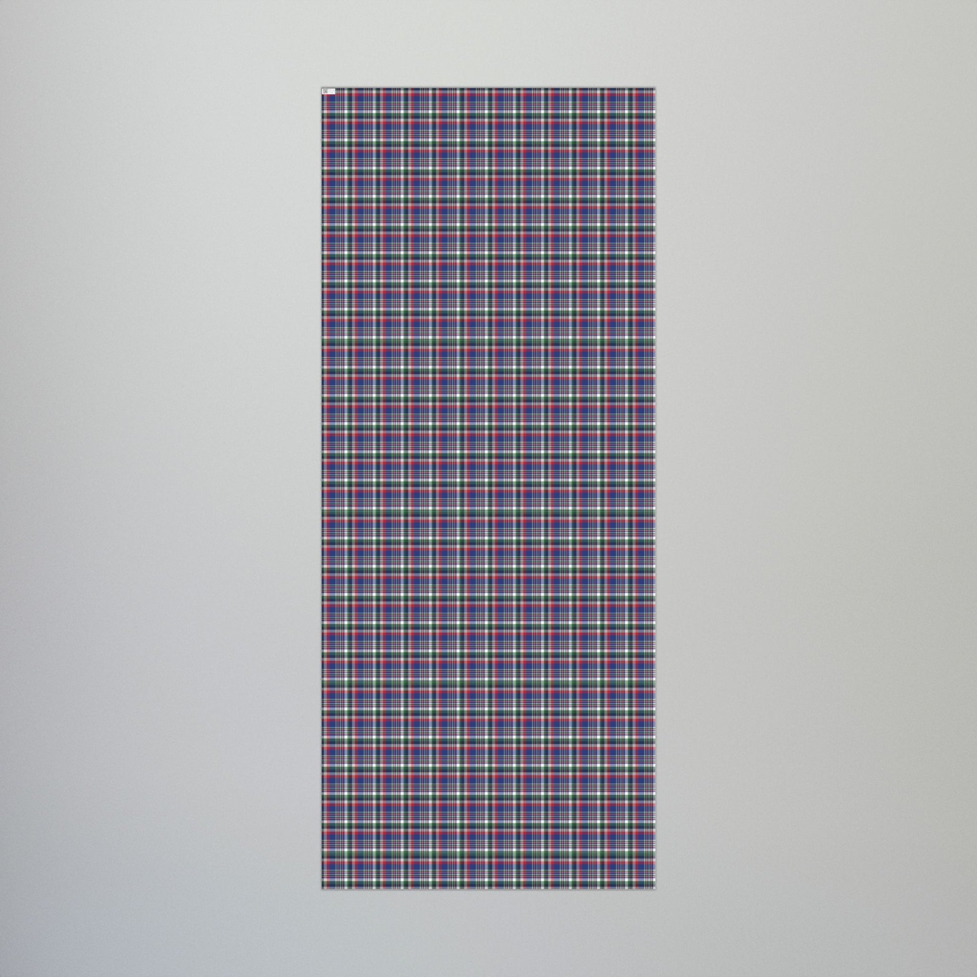 Christmas Blue & Red Buffalo NY Plaid Gift Wrapping Paper Roll