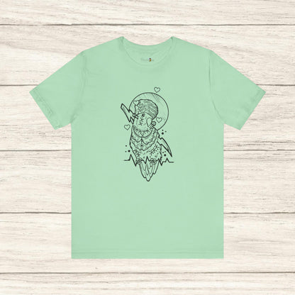 Bride of Frankenstein Lovebird, Line Art Tee