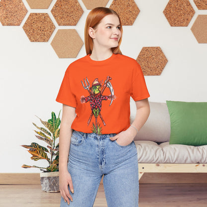 Scarecrow Lovebird, Hand-Drawn & Hand-Colored Tee