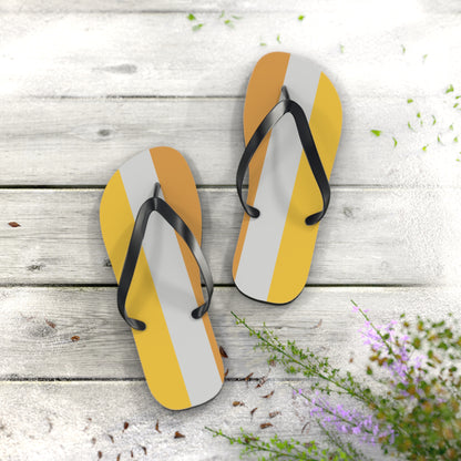 L Black sole Disability Gold Pride Flip Flops