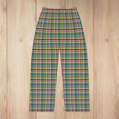Women’s Light Green & Pink Ohio Plaid Pajama Pants