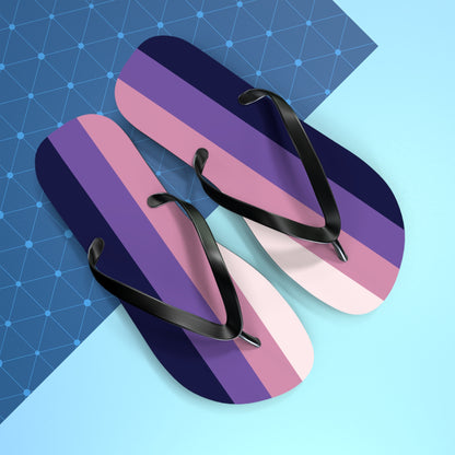 Asexual Spectrum Pride Flip Flops