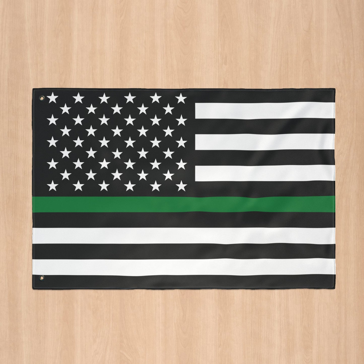 USA Thin Green Line American Flag with Grommets