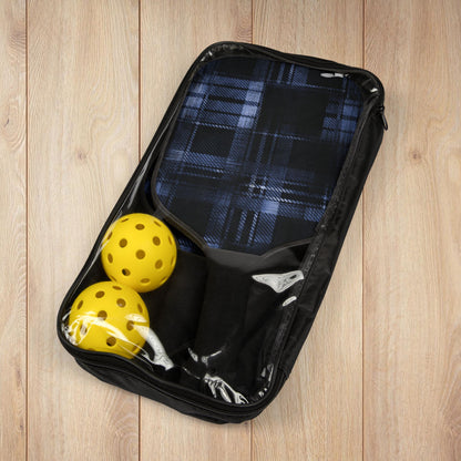 Blue & Black Plaid Pickleball Paddles