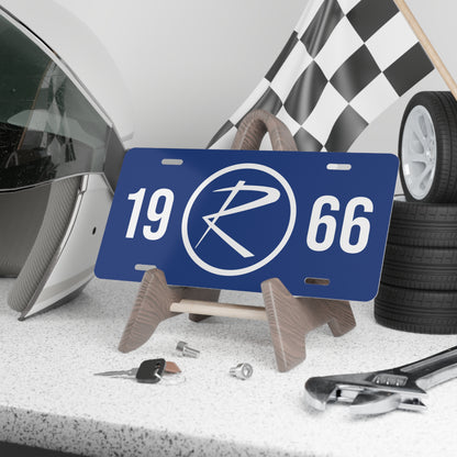 Rambler Logo White Year Blue Custom Vanity Plates