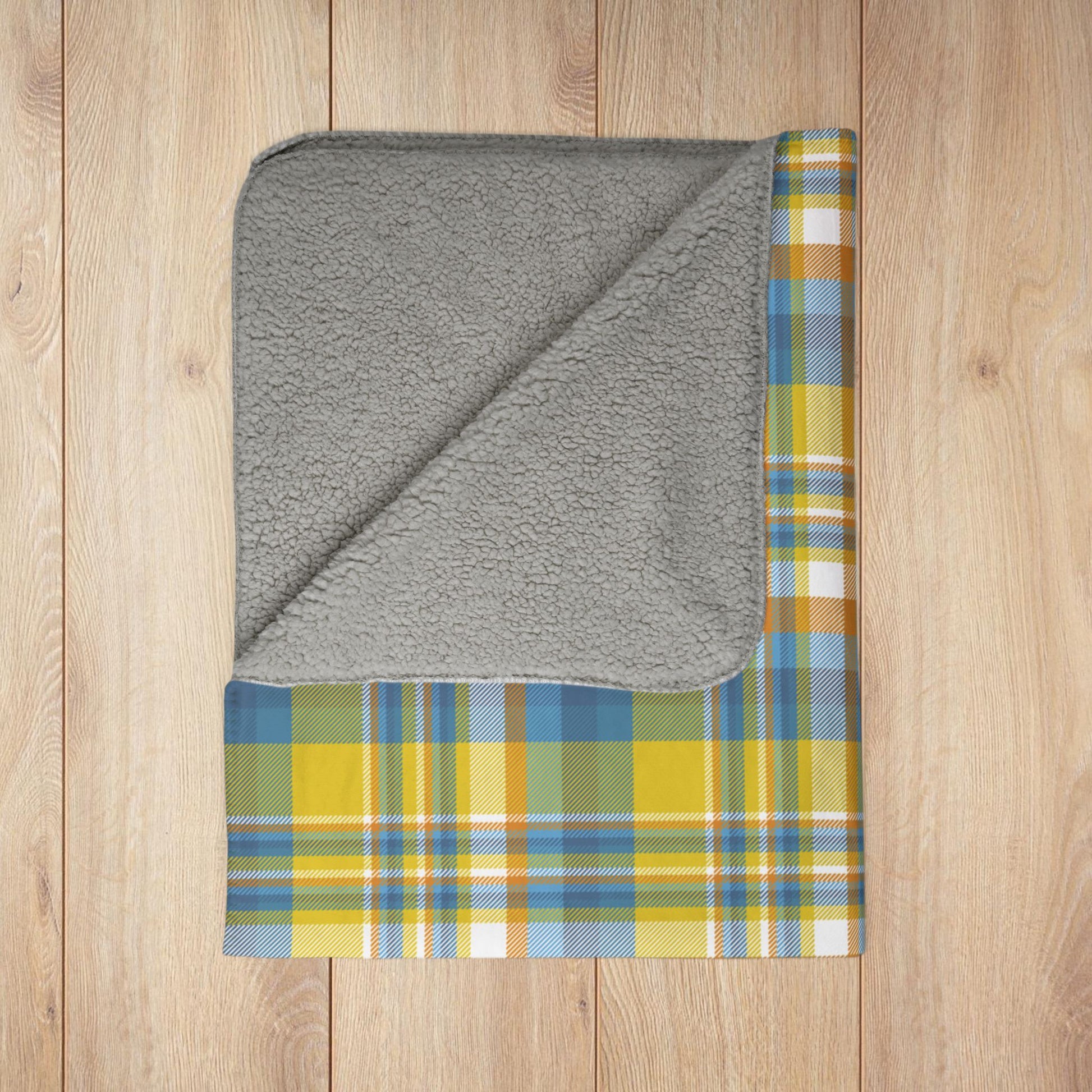 Aroace Pride Plaid Fleece Sherpa Blanket