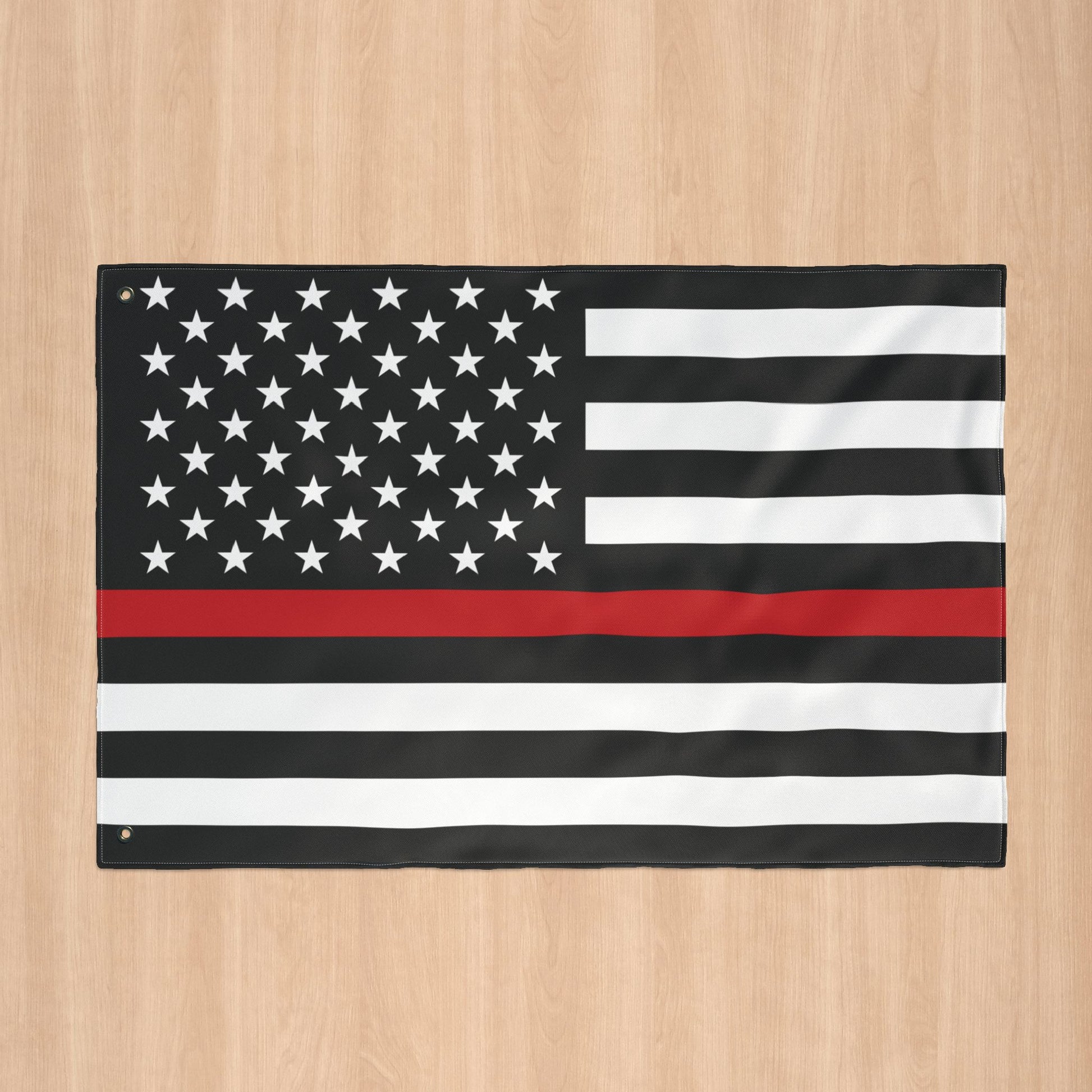 USA Thin Red Line American Flag with Grommets