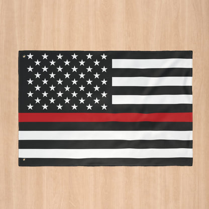 USA Thin Red Line American Flag with Grommets