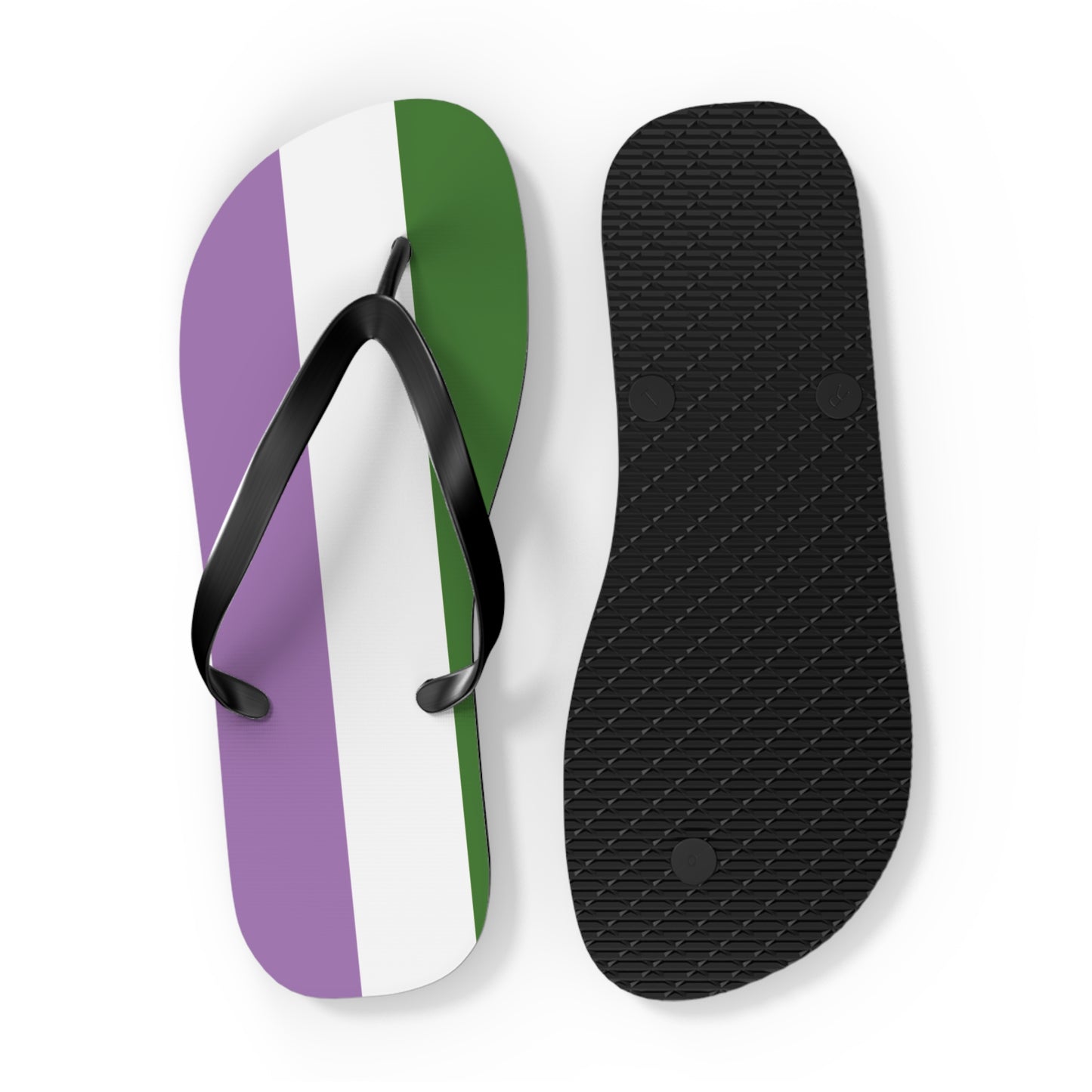 Genderqueer Pride Flip Flops