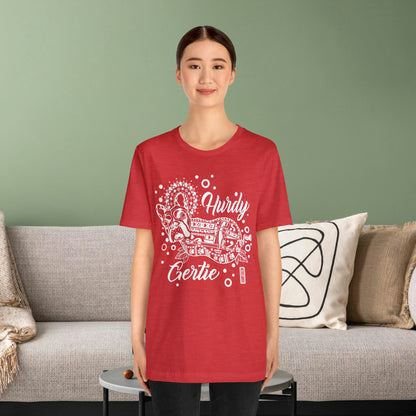 Hurdy Gertie Tee, Chemise Frenchton Dog Line Art