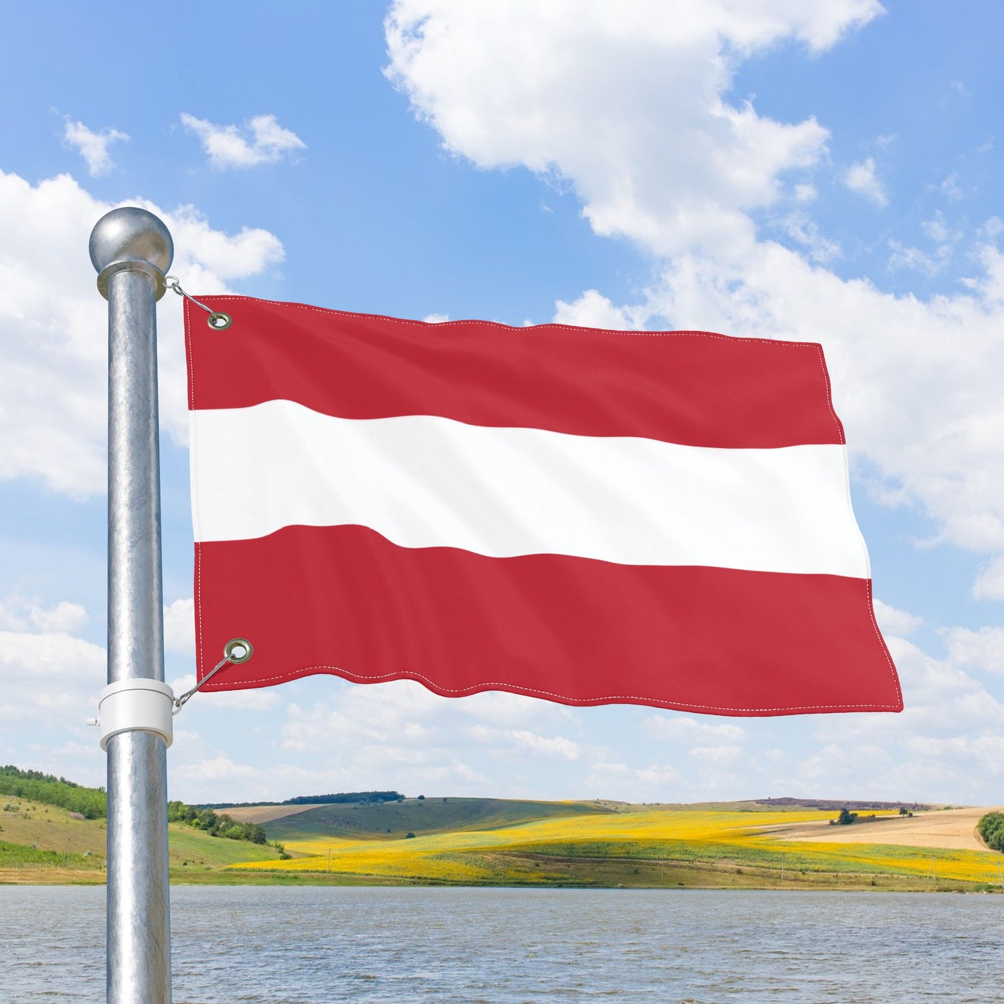 Austria Flag with Grommets