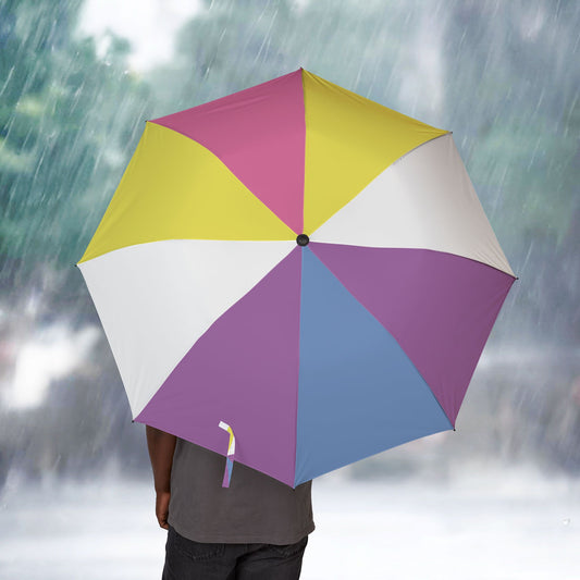 One size Bigender Pride Umbrella