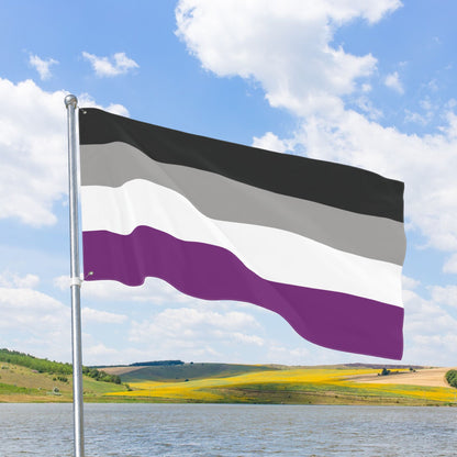 Asexual Pride Flag with Grommets