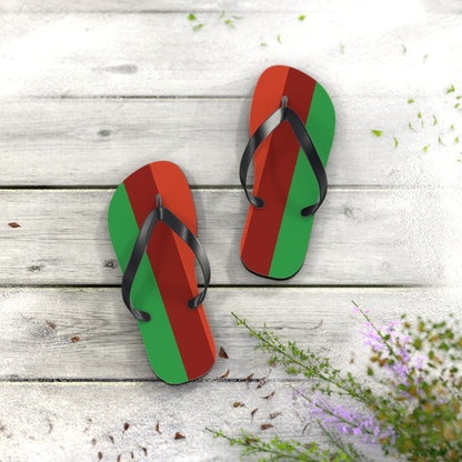 S Black sole Ideromantic Pride Flip Flops