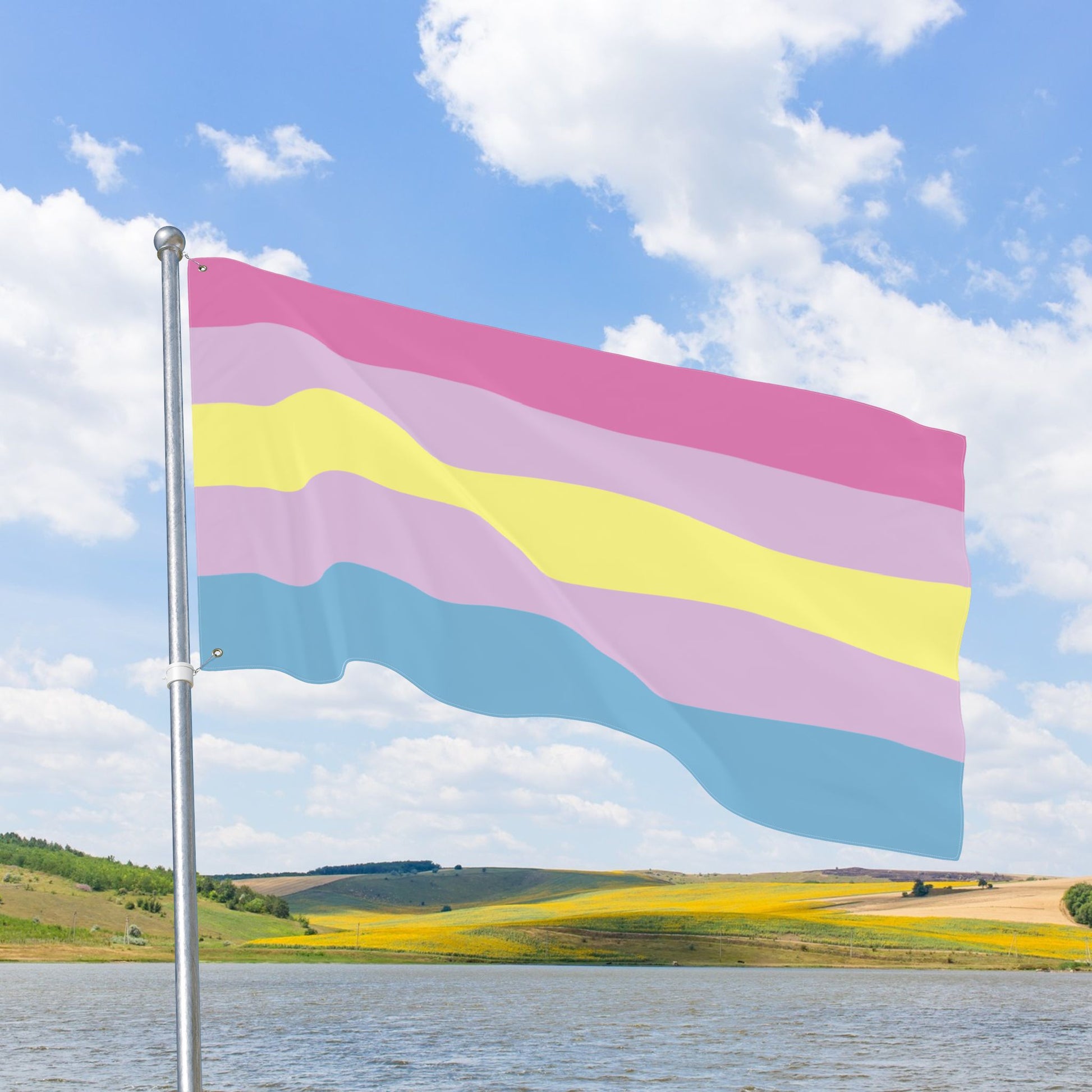 Aporagender Double-Sided Pride Flag with Grommets