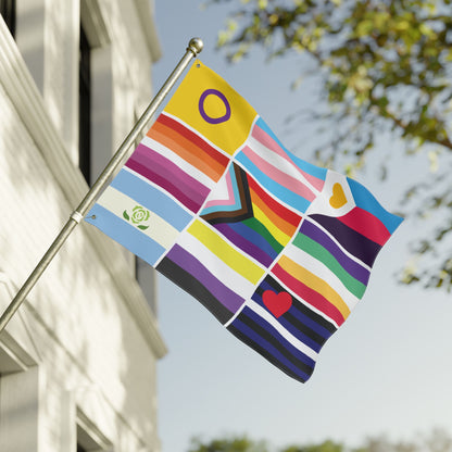 30'' × 40'' 9 Pride Flag Collage with Grommets