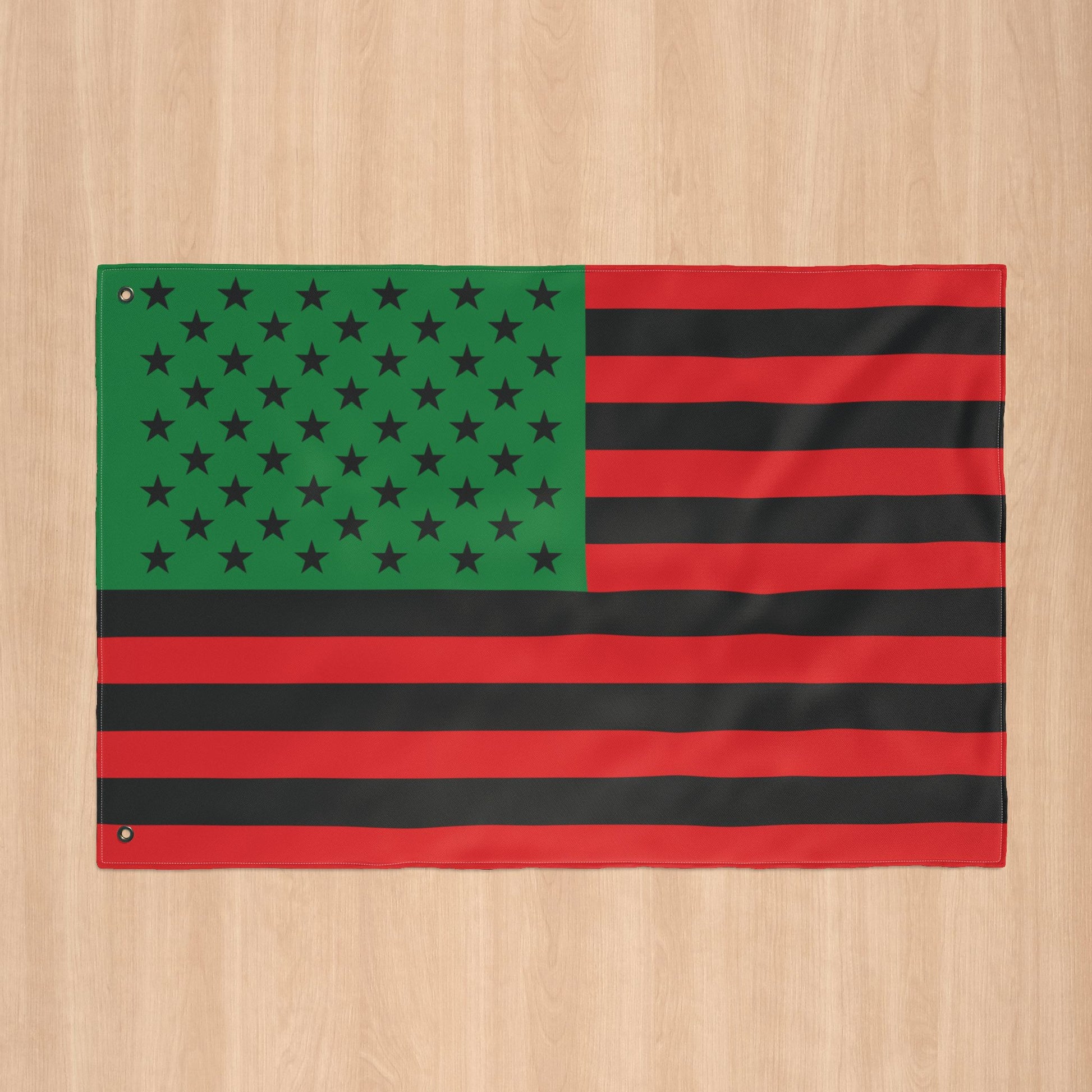 USA African American Flag with Grommets