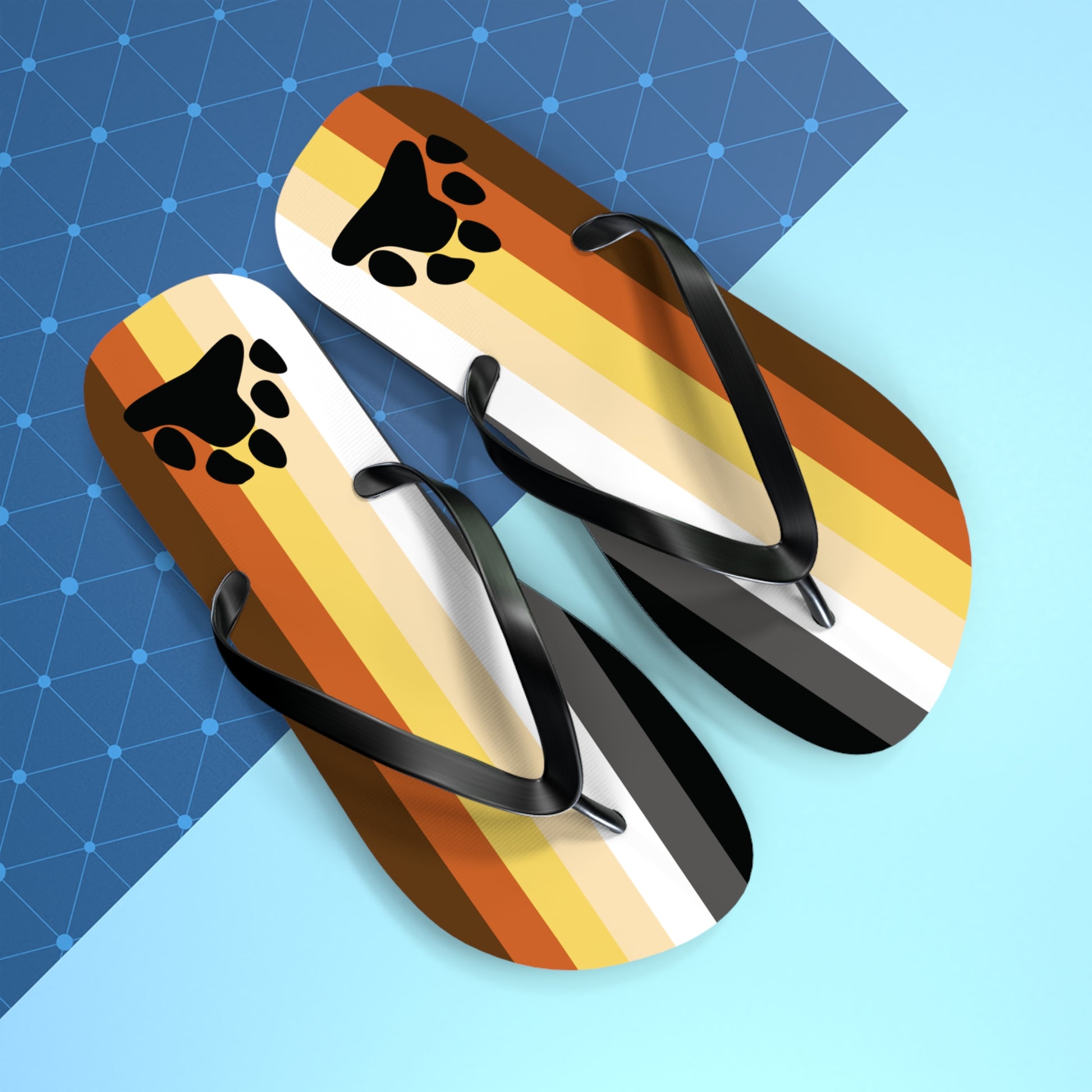 Bear with Paw Pride Flip Flops