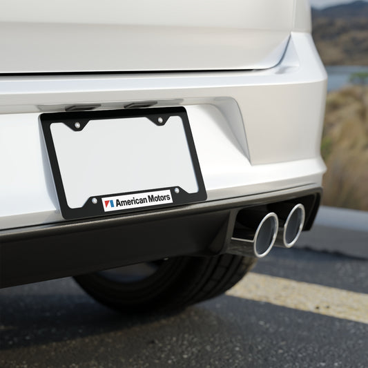 AMC Logo Black Metal License Plate Frame