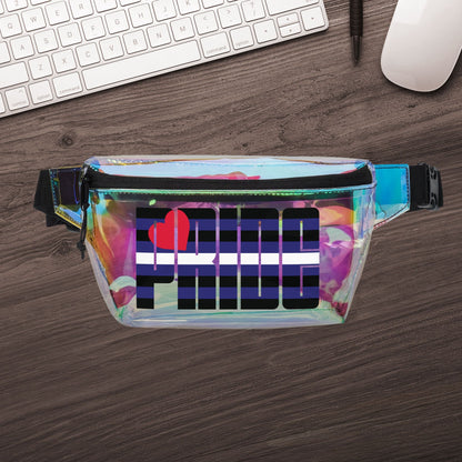 Leather Pride Clear Fanny Pack