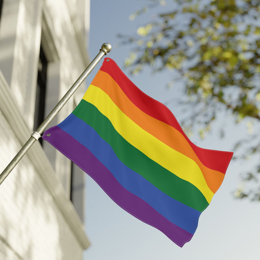 Rainbow Pride Double-Sided Flag with Grommets