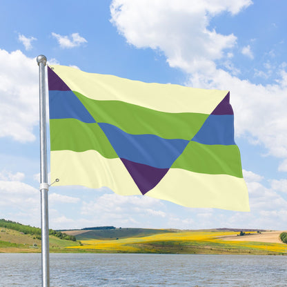 Aegoplatonic Cream Pride Flag with Grommets